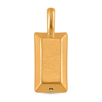 17x6.5mm Bar Pendant in 24K Yellow Gold 0.35 Grams