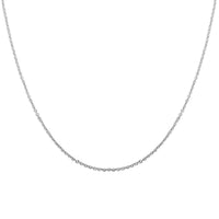 Italian Sterling Silver Brillantina Chain Necklace 18 Inches 2 Grams