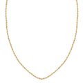 Italian 14K YG Over and Sterling Silver Typhoon Chain Necklace (18 Inches) (4.80 g) - Sticky add to cart bar