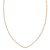 Italian 14K YG Over and Sterling Silver Typhoon Chain Necklace (18 Inches) (4.80 g)