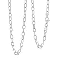 Italian Sterling Silver Diamond-cut Rolo Wire Chain Necklace 18 Inches 7.11 Grams - Sticky add to cart bar
