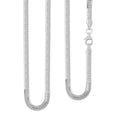 Italian Sterling Silver Diamond-cut Dragon Tail Chain Necklace 20 Inches 13.16 Grams - Sticky add to cart bar