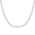 Italian Sterling Silver Super Flat Curb Chain Necklace 22 Inches 19.5 Grams - Sticky add to cart bar