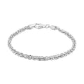Italian Sterling Silver Vortex Chain Bracelet (7.50 In) 7.11 Grams - Sticky add to cart bar