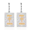 Bible Book Earrings in ION Plated YG and Stainless Steel - Sticky add to cart bar