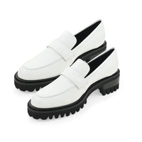 Aerosoles Loafer in White Genuine Leather 10