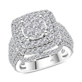 One Time Only 10K White Gold Diamond Ring (Size 10.0) (8.40 g) 3.05 ctw - Sticky add to cart bar