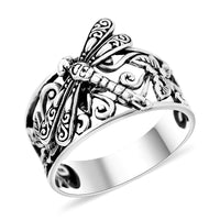 Bali Legacy Sterling Silver Dragonfly Ring (Size 10.0) 4.50 Grams