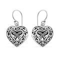 Bali Legacy Sterling Silver Heart Earrings 5.61 Grams - Sticky add to cart bar