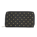 "UNION CODE -RFID Protected 100% Genuine Leather Women's Wallet THEME: Polka Dots Print SIZE: 7.5(L)x4.5(W)x0.5(H) inches COLOR: Black" - Sticky add to cart bar