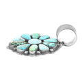 ONE OF A KIND Santa Fe Style Multi Turquoise Statement Pendant in Sterling Silver (Made in USA) 200.00 ctw - Sticky add to cart bar