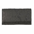 RFID Protected 100% Floral Embossed Genuine Leather Women's Wallet - Sticky add to cart bar