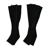 Set of 2 Pairs Black Zipper Compression Socks- XXL (46 above)