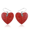 Heart Earrings in Sterling Silver - Sticky add to cart bar