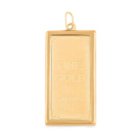 24K Yellow Gold Bar with 14K Yellow Gold Frame 2.50 Grams