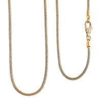 Bali Legacy Vermeil Yellow Gold Over Sterling Silver Tulang Naga Chain Necklace 20 Inches 16 Grams