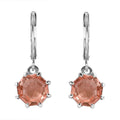 Morganique Quartz (Triplet) 5.20 ctw Lever Back Earrings in Stainless Steel - Sticky add to cart bar
