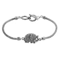 Bali Legacy Elephant Bracelet in Sterling Silver (6.5-8.0In) 13.50 Grams - Sticky add to cart bar
