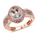Mozambique Ruby and Multi Gemstone 2.60 ctw Ring in Rhodium Over Sterling Silver (Size 7.0) - Sticky add to cart bar