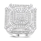Natural Champagne Diamond Ring in Vermeil Rose Gold Over Sterling Silver (Size 10.0) 1.50 ctw