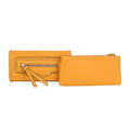 2-in-1 Yellow Faux Leather Crossbody Bag (7.5"x1.4"x4.1") with Shoulder Strap (51") - Sticky add to cart bar