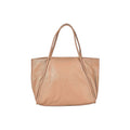 Khaki Solid Genuine Leather Fashionable Tote Bag (18"x7.5"x11.8") - Sticky add to cart bar