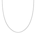 Rhodium Over Sterling Silver Cube Chain 20 Inches 1.75 Grams - Sticky add to cart bar