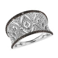 Karis Diamond Accent Ring in Black Rhodium and Platinum Bond (Size 10) - Sticky add to cart bar