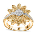 Karis Diamond Accent Flower Ring in 18K YG Plated (Size 10) - Sticky add to cart bar