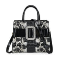 Black Leopard Embossed Pattern Faux Leather Crossbody Bag (11"x5.1"x9.5") with 51 Inch Shoulder Strap - Sticky add to cart bar