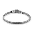 D'Joy Bali Legacy Sterling Silver Naga with Butterfly Bracelet (6.50 In) (15.50 g) - Sticky add to cart bar