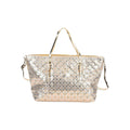 Golden Fashionable Spacious Crystal Tote Bag (17.3"x6.1"x13.8") - Sticky add to cart bar