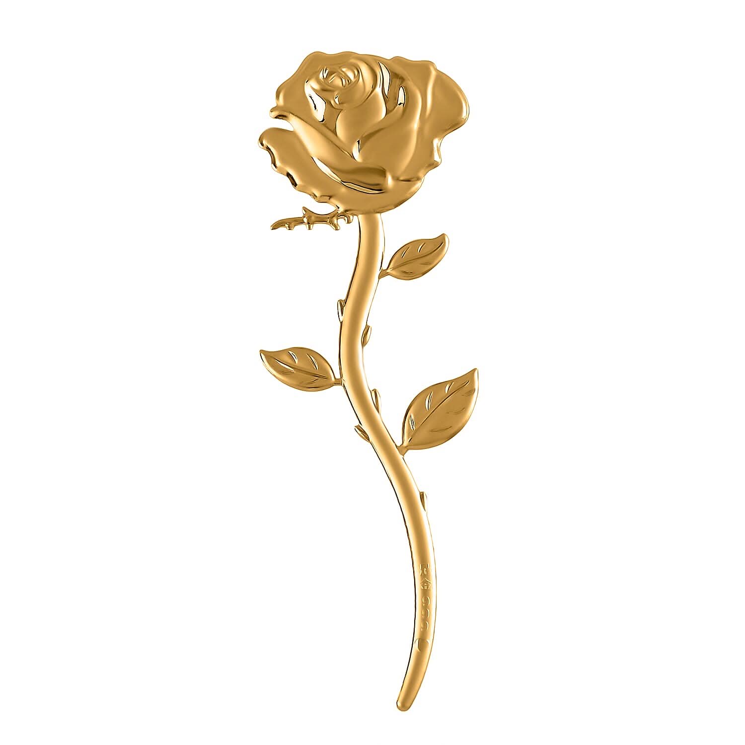 24K Yellow Golden Forever Rose with Book Packaging 99mmX32mm 200mg
