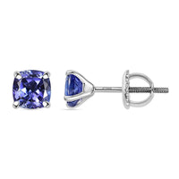 Certified & Appraised Rhapsody 950 Platinum AAAA Tanzanite Stud Earrings 1.30 ctw