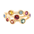 Multi Sapphire 1.95 ctw Ring in Vermeil Yellow Gold Over Sterling Silver - Sticky add to cart bar