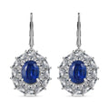 TLV Kyanite, White Topaz Earrings in Rhodium Over Sterling Silver 6.85 ctw - Sticky add to cart bar