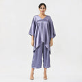 Tamsy Multi Color Flower Printed Kaftan And Trousers Size - One Size Missy - Sticky add to cart bar