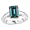 Rhapsody AAAA Pirineu Lagoon Tourmaline 3.30 ctw Solitaire Ring in 950 Platinum (Size 6.0) 7 Grams - Sticky add to cart bar