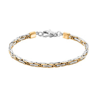 Bali Legacy Borobudur 4x2.5mm Bracelet in 22K Vermeil Yellow Gold and Sterling Silver (8.00 In) 16.55 Grams