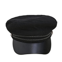 Comfortable Classic Beret Cap - Black (Diameter: 22-22.8")