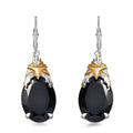 Epic Deal Thai Black Spinel Phoenix Earrings in 18K Vermeil YG and Rhodium Over Sterling Silver 35.20 ctw - Sticky add to cart bar