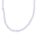 AAA Moon Glow Moonstone 100.00 ctw Beaded Moonlight Necklace in Rhodium Over Sterling Silver 18-20 Inches - Sticky add to cart bar