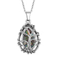 Abalone Shell Tree of Life Necklace (20-22 Inches) in Stainless Steel - Sticky add to cart bar