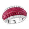 Simulated Ruby Color Diamond