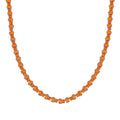 Epic Deal Ethiopian Welo Opal Tennis Necklace (18 Inches) in Rhodium Over Sterling Silver 23.65 ctw - Sticky add to cart bar