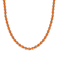 Epic Deal Ethiopian Welo Opal Tennis Necklace (18 Inches) in Rhodium Over Sterling Silver 23.65 ctw