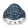 Diamond Radiant Ring in  Sterling Silver - Sticky add to cart bar