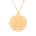 Italian Initials K Necklace in 10K Yellow Gold 1.50 Grams 18-20 Inches - Sticky add to cart bar