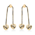 Heart Earrings in 14K Yellow Gold Over Sterling Silver 2 Grams - Sticky add to cart bar