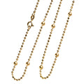 Station Chain Necklace in 14K YG Over Sterling Silver 6 Grams 20 Inches - Sticky add to cart bar